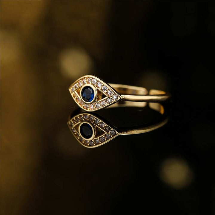 Bague en cuivre Buddha Stones et protection contre le mauvais œil