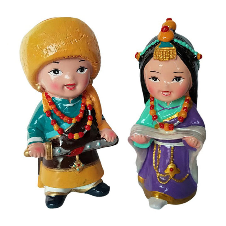Buddha Stones peintes à la main, figurines tibétaines, décoration créative pour la maison, le bureau ou la voiture