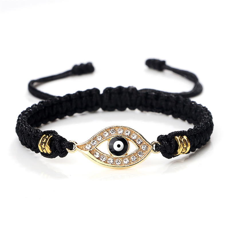 Bracelet en corde avec Buddha Stones pour éloigner le mauvais œil et les mauvais esprits
