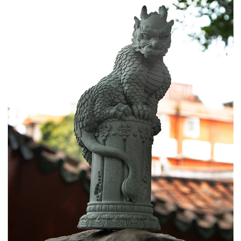 Buddha Stones Feng Shui Debout Assis Dragon Succès Chance Décoration de la Maison - image 7