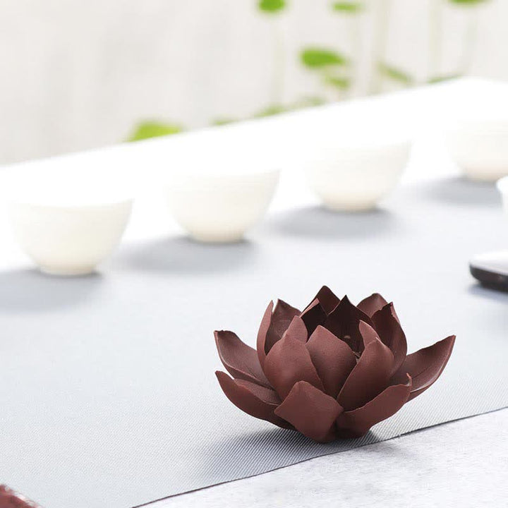 Brûleur d'encens tibétain en Buddha Stones Lotus Positive Peace