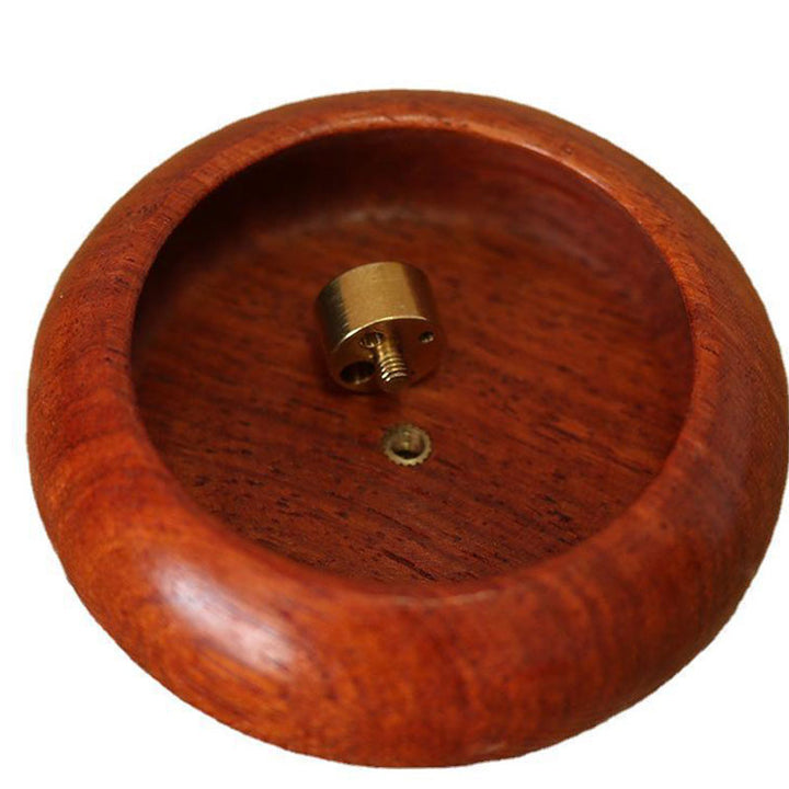 Brûleur d'encens de méditation et de guérison en bois de rose