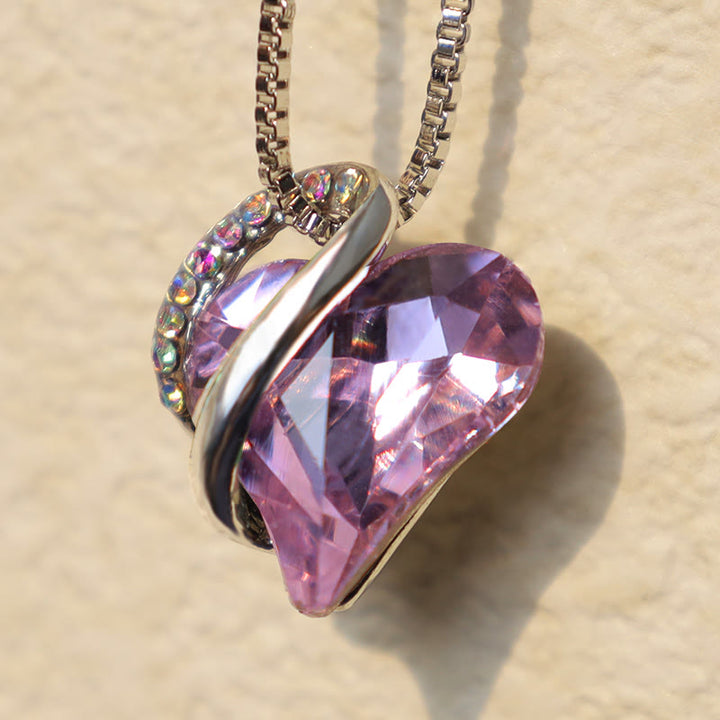 Collier pendentif énergie de guérison pierre de naissance coeur amour Buddha Stones