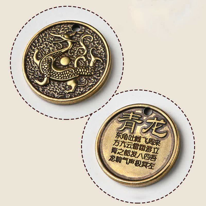Porte-clés Buddha Stones Four Symbols Azure Dragon White Tiger Vermilion Bird Black Tortue