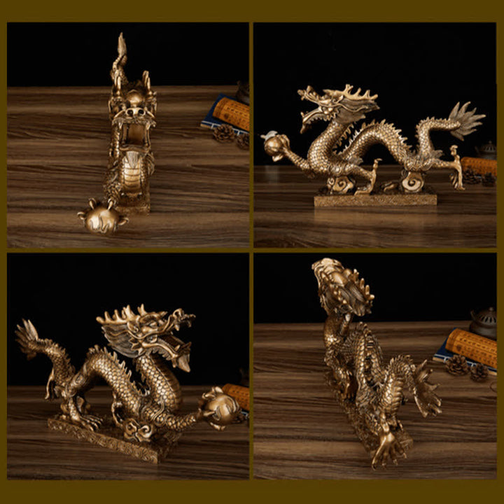 Buddha Stones Feng Shui Dragon Nuage de Bon augure Richesse Chance Décoration