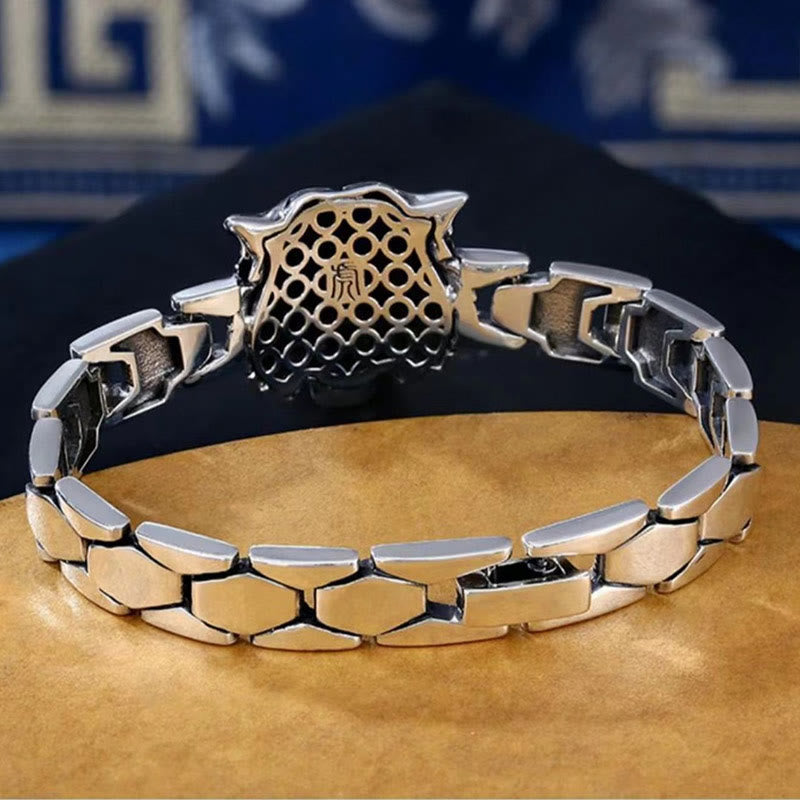 Bracelet de guérison en forme de tête de tigre Buddha Stones