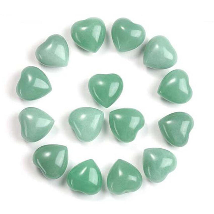 Décoration d'amour en pierre d'améthyste naturelle œil de tigre - Aventurine verte*15 pièces - image 8