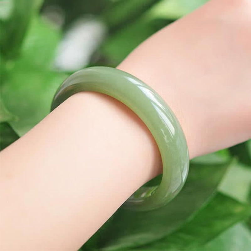 Bracelet jonc de bénédiction en abondance de jade