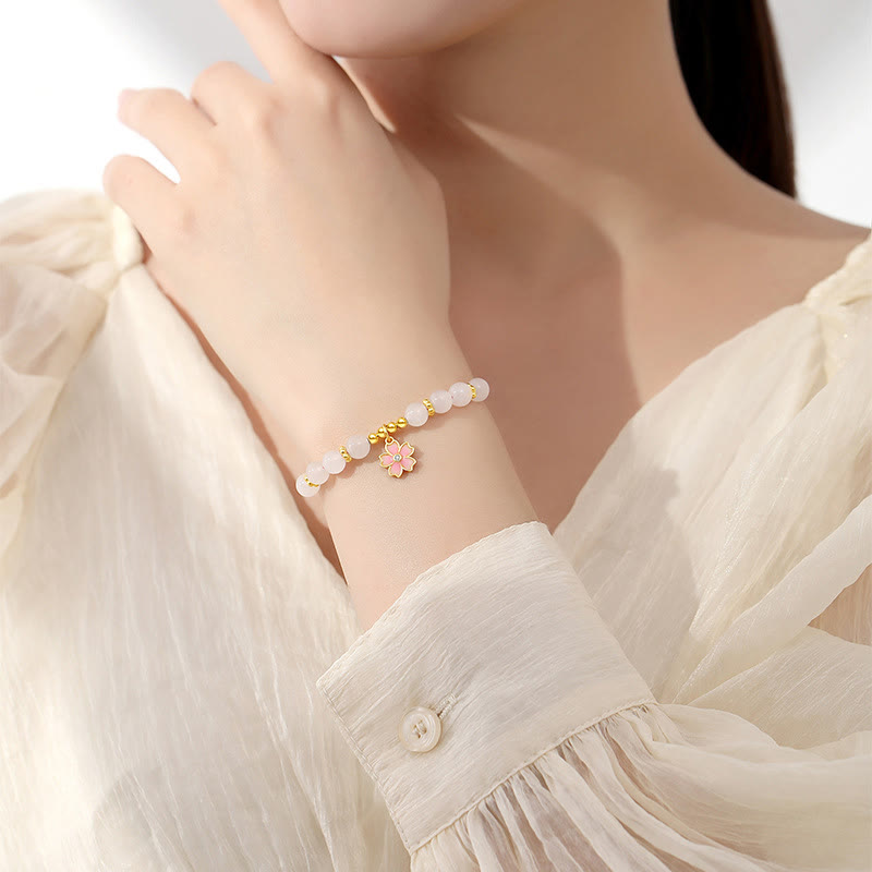Bracelet de protection en argent sterling 925 et jade blanc Hetian Buddha Stones