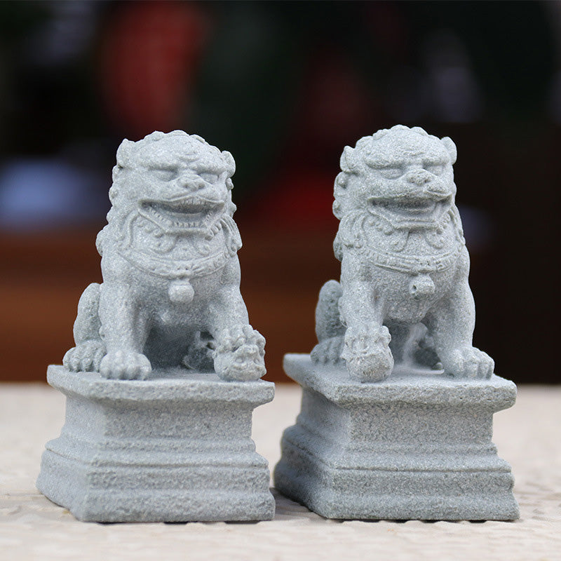 Buddha Stones Lion Fu Foo Chiens Éléphant Éloignez le Mal Bénédiction Décoration de la Maison - image 1