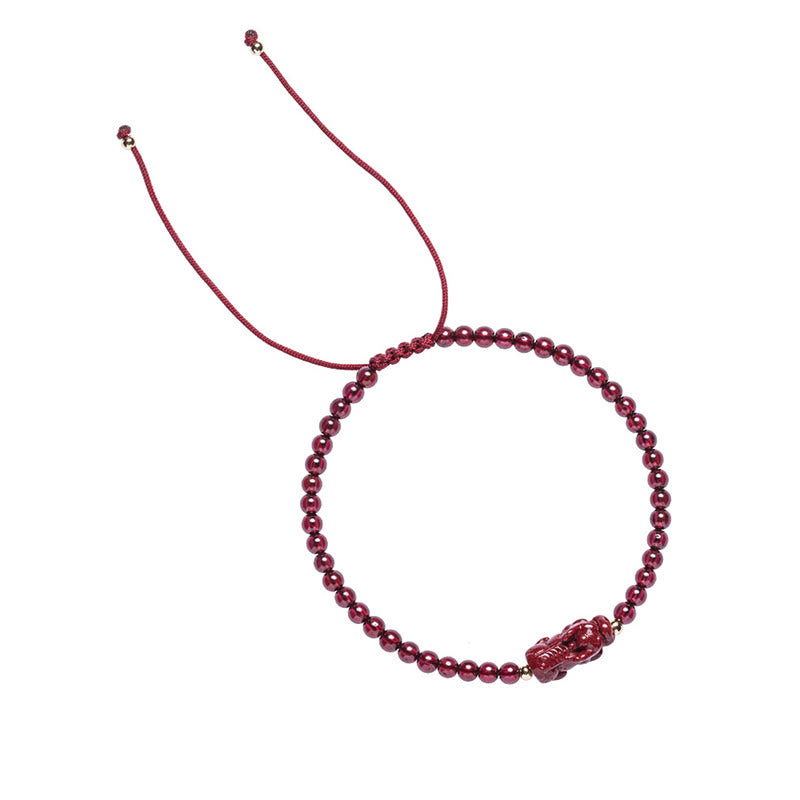 Bracelet en corde de bénédiction calme PiXiu Buddha Stones