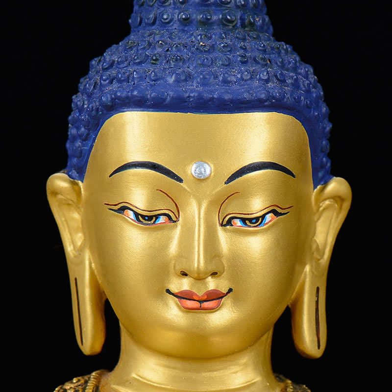Statue décorative en cuivre de la compassion de Bouddha Shakyamuni - image 6