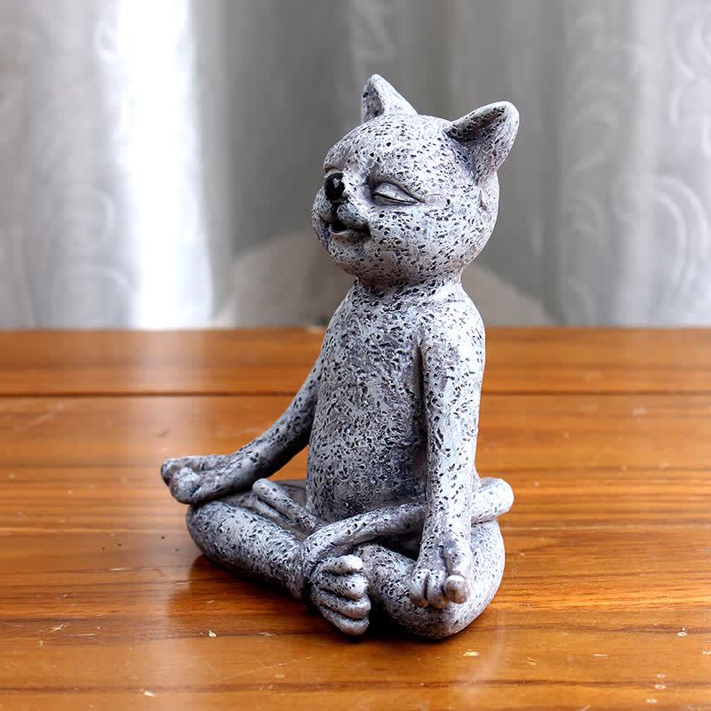 Décoration Zen Chien Chat Grenouille Méditant - image 7
