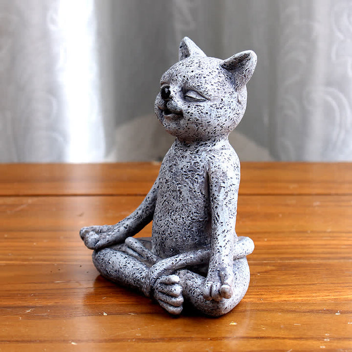 Décoration Zen Chien Chat Grenouille Méditant - image 7