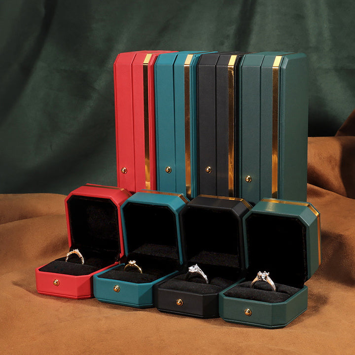 Coffret de rangement pour bijoux Coffret cadeau en cuir PU - image 2