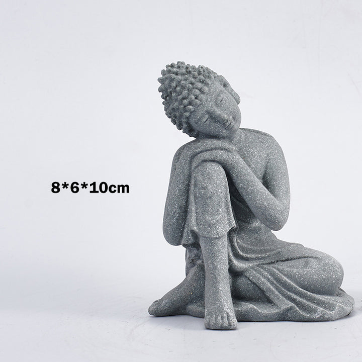 Buddha Stones Méditation assise Bouddha Bénédiction Compassion Décoration - image 9