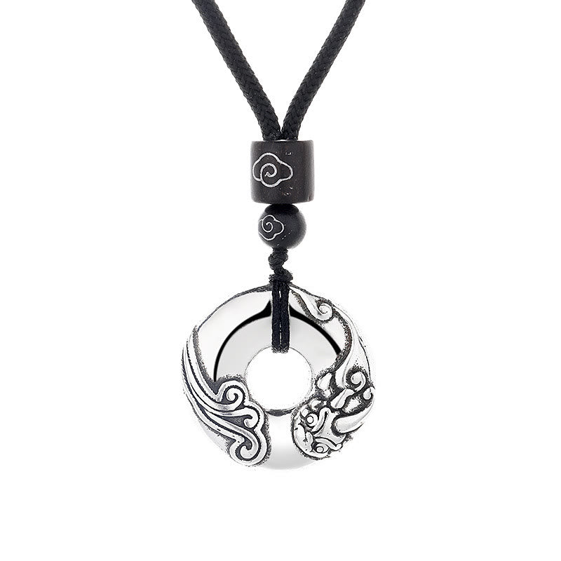 Collier pendentif en cuivre avec boucle de paix PiXiu et Buddha Stones - image 5