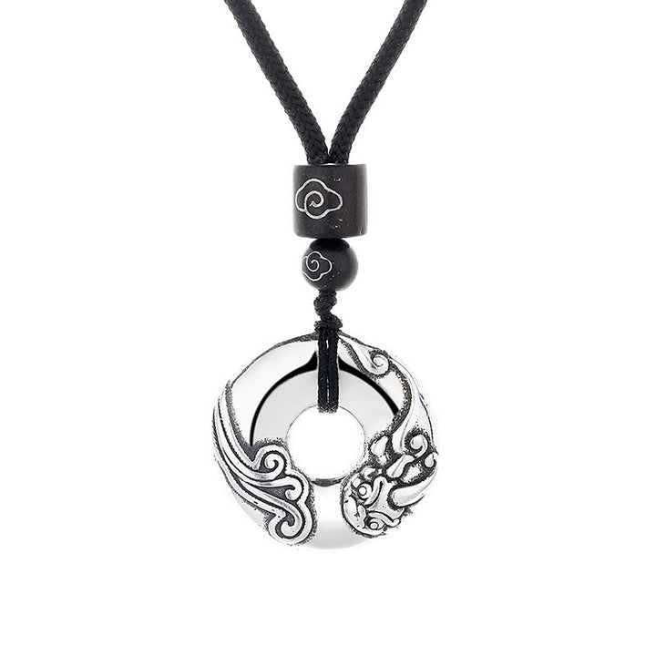 Collier pendentif en cuivre avec boucle de paix PiXiu et Buddha Stones - image 5
