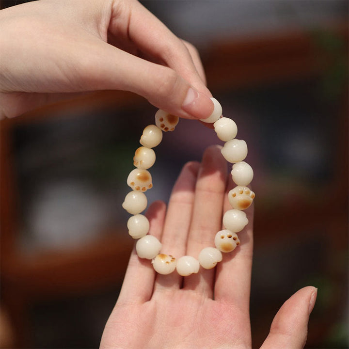 Bracelet de paix en forme de patte de chat mignon avec Buddha Stones et graines de Bodhi - image 14