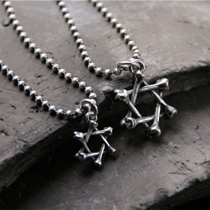Collier en argent sterling 925 avec protection et espoir en forme d'étoile de David - image 3