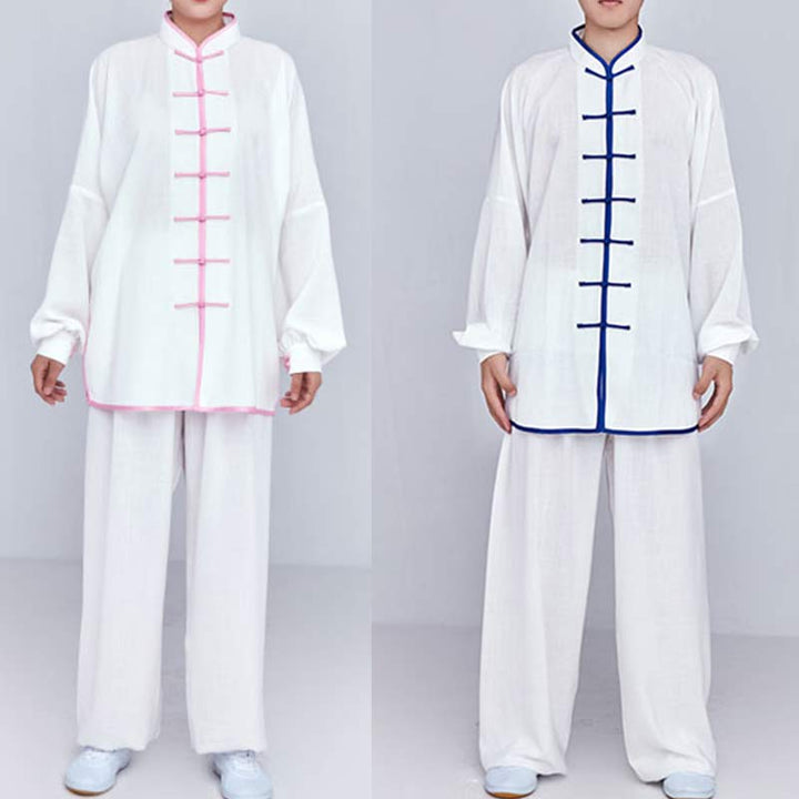 Ensemble de vêtements unisexe brodés Buddha Stones, méditation, prière zen, Tai Chi spirituel, Qigong - image 8