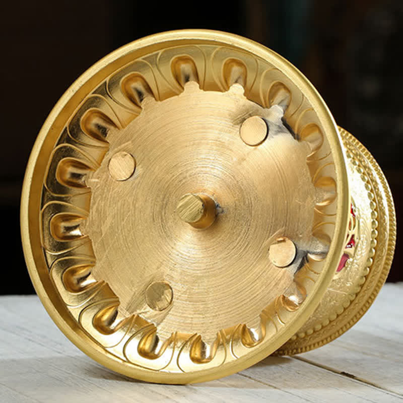 Roue de prière tibétaine en Buddha Stones pour décoration de voiture