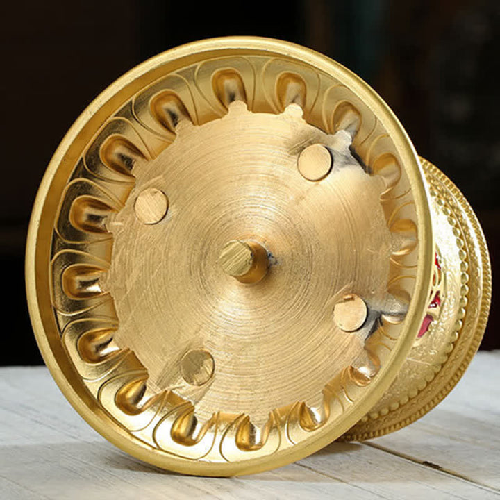 Roue de prière tibétaine en Buddha Stones pour décoration de voiture