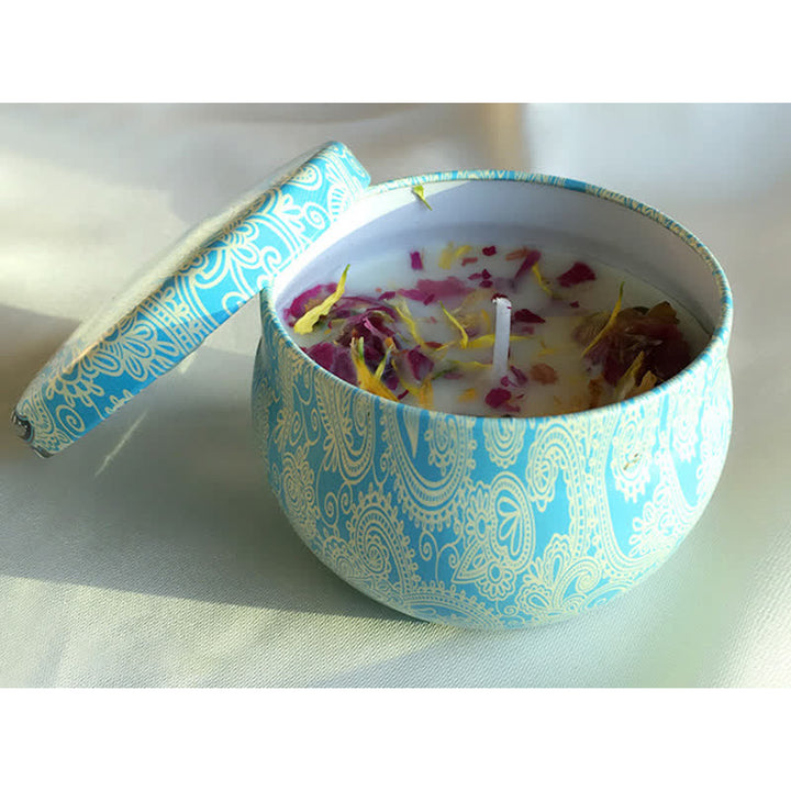 Bougie parfumée à la cire de soja au thé blanc, fleur de gingembre, lavande et gardénia, cadeau pour la famille et les amis - Sauge au sel marin - image 8