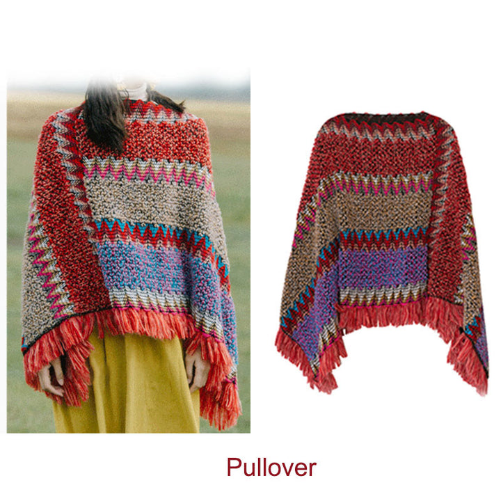 Buddha Stones , cape chaude, écharpe à pompon tibétaine - image 14