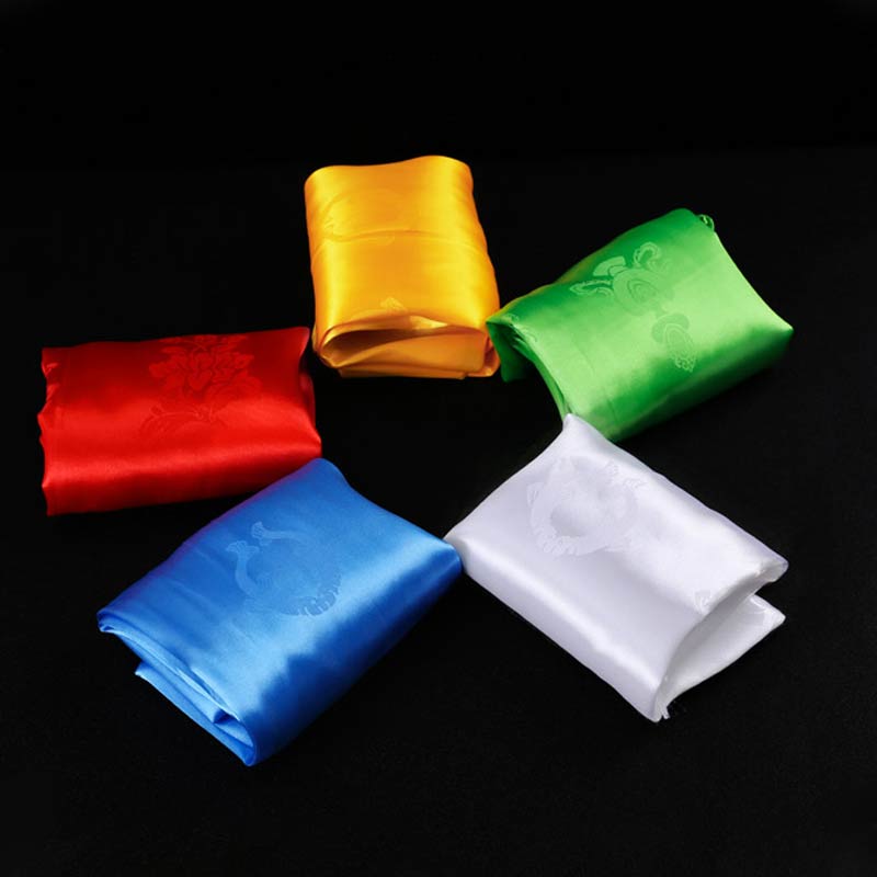 Décoration Khata de 5 couleurs avec bénédiction tibétaine