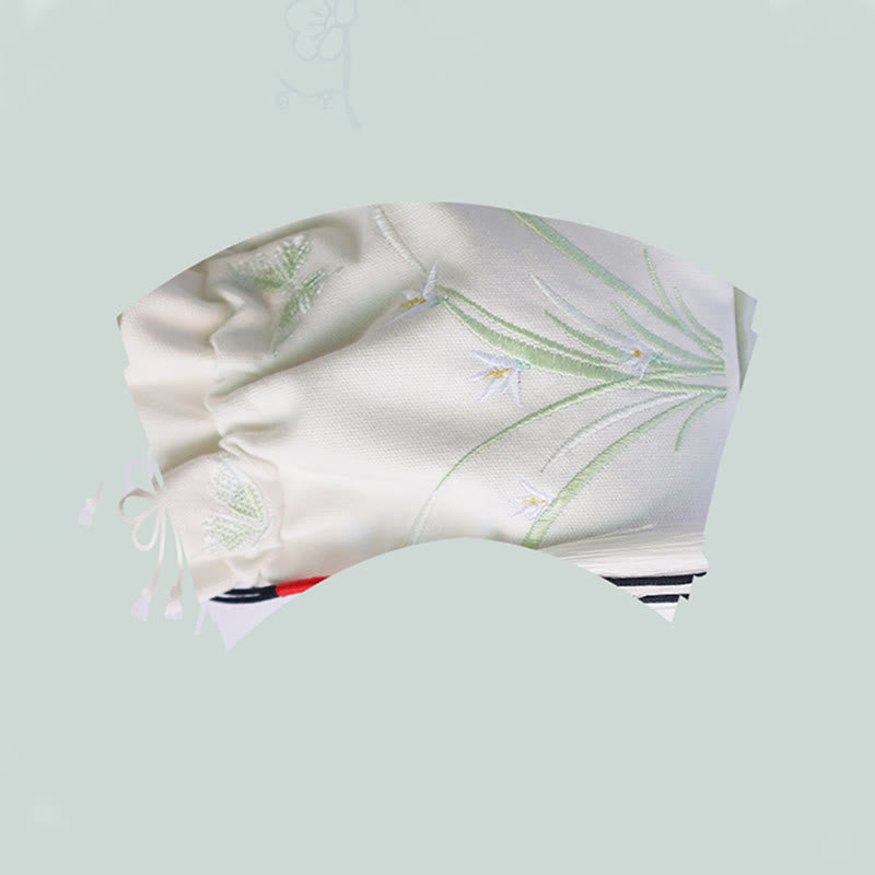Sac à main en toile brodé à la main avec Buddha Stones et fleurs