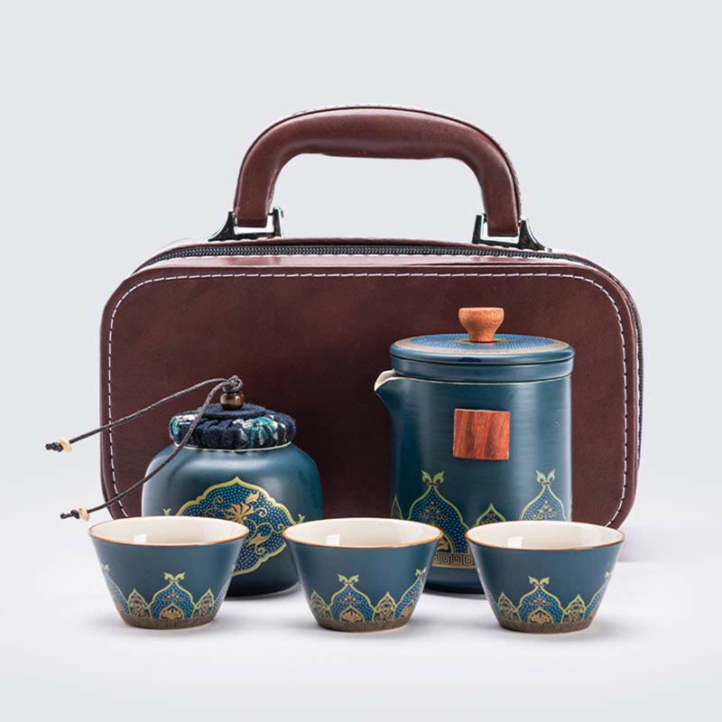 Théière chinoise Gongfu en céramique avec Buddha Stones