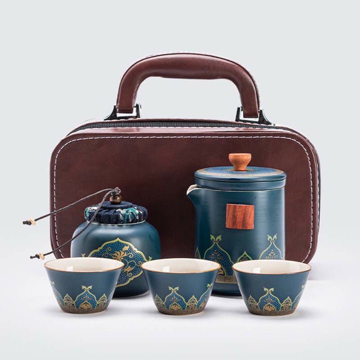 Théière chinoise Gongfu en céramique avec Buddha Stones