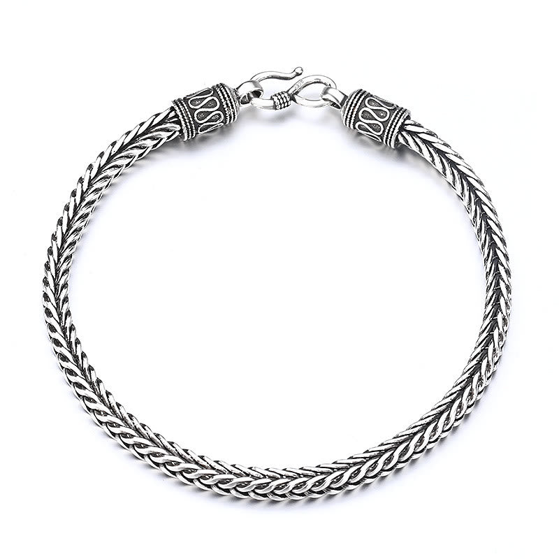 Bracelet à boucle torsadée en forme de dragon vintage Buddha Stones