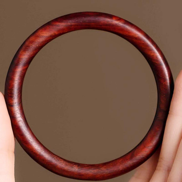 Bracelet de protection tibétain en petites feuilles de bois de santal rouge et ébène avec Buddha Stones - image 3
