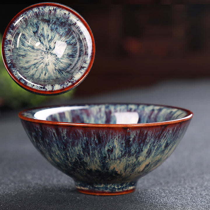 Tasse à thé en céramique colorée avec Buddha Stones pour la maison et le bureau