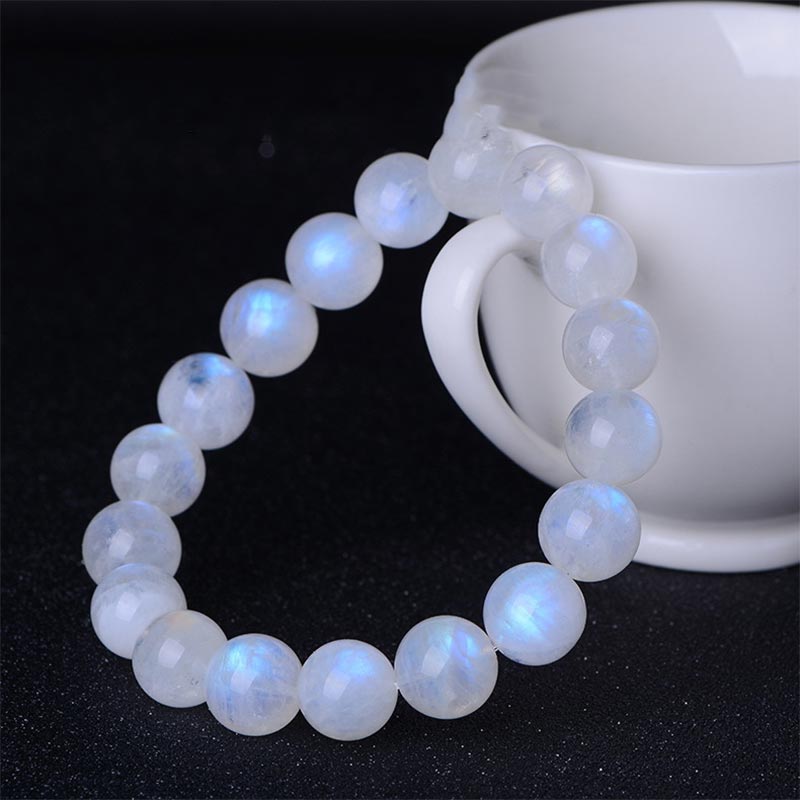 Bracelet de prospérité en pierre de lune naturelle de Buddha Stones - image 2