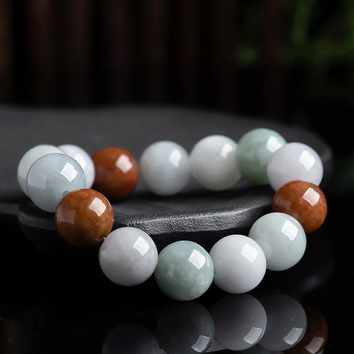 Bracelet de protection et de guérison en jade naturel Buddha Stones