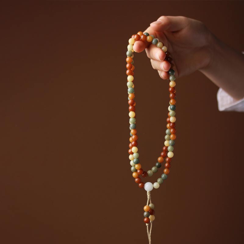 Bracelet Mala Bodhi Seed Harmony Sagesse avec Buddha Stones