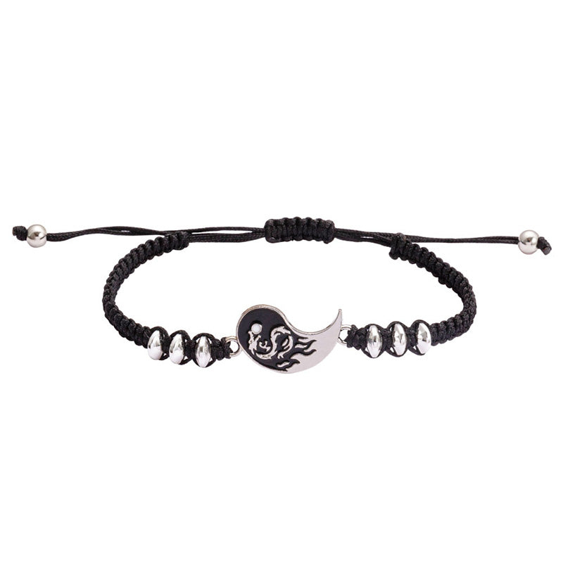 Bracelet couple Yin Yang Dragon 2 pièces en Buddha Stones