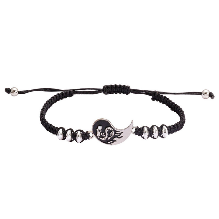Bracelet couple Yin Yang Dragon 2 pièces en Buddha Stones