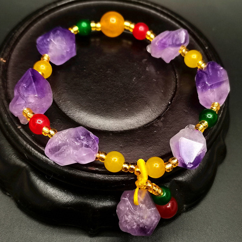 Bracelet de guérison en améthyste naturelle