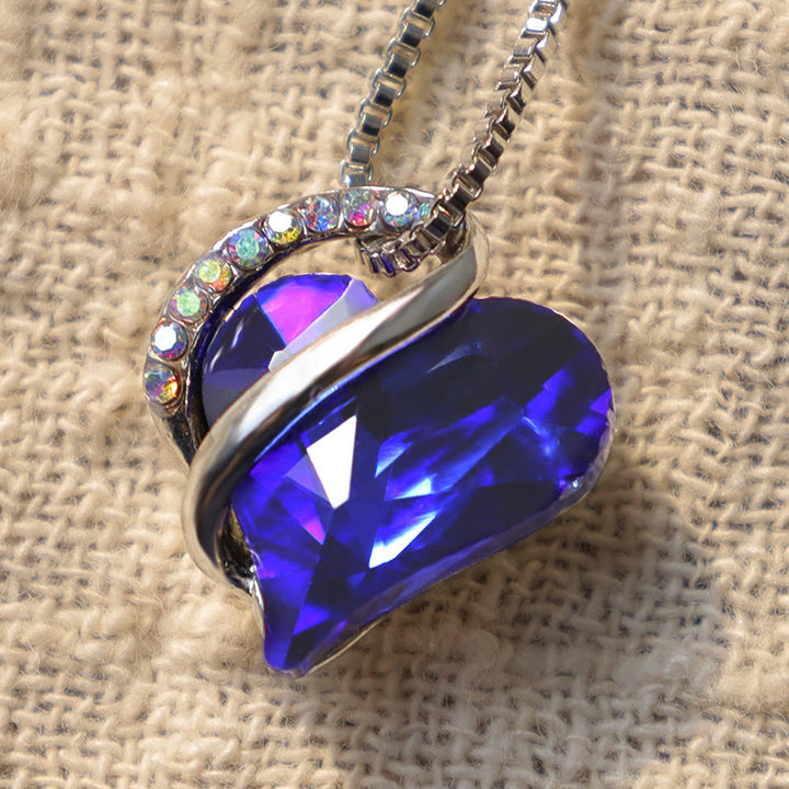 Collier pendentif énergie de guérison pierre de naissance coeur amour Buddha Stones