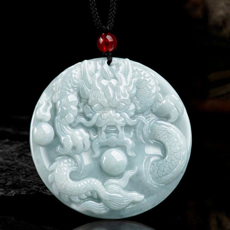 ❗❗❗Une vente flash - Collier à cordon avec amulette de succès en jade et Buddha Stones en forme de dragon du zodiaque chinois - image 6