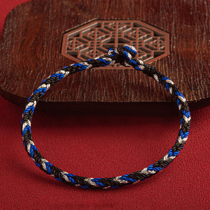 Bracelet porte-bonheur multicolore Buddha Stones "Que la prospérité remplisse votre vie"