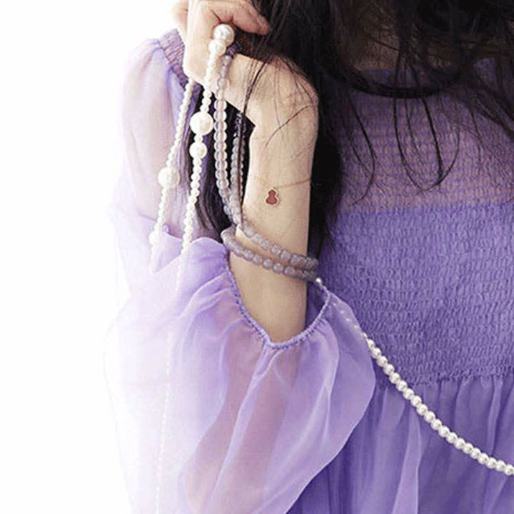 Bracelet de guérison et de méditation en cristal d'améthyste naturelle - image 10