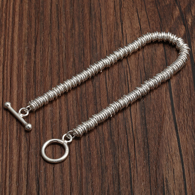Bracelet porte-bonheur à motif circulaire simple avec Buddha Stones