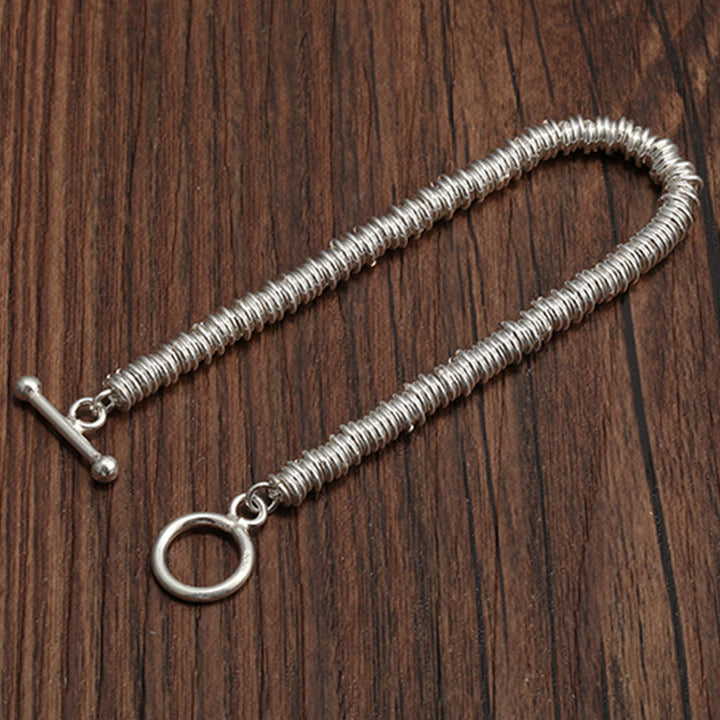 Bracelet porte-bonheur à motif circulaire simple avec Buddha Stones