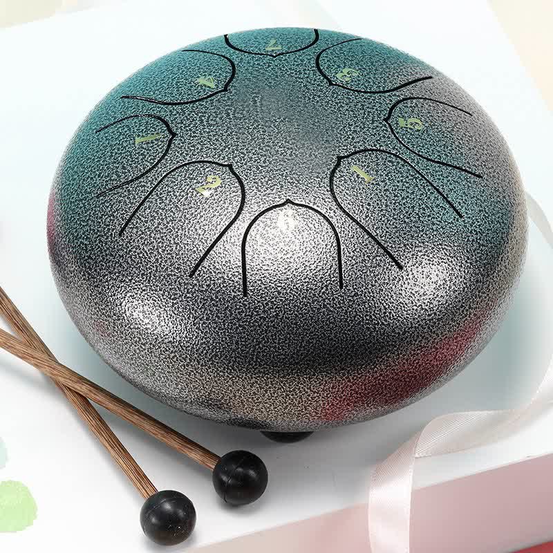 Buddha Stones Kit de batterie de yoga et de méditation avec tambour à langue en acier