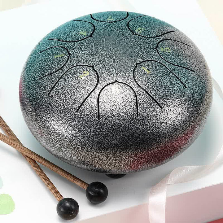 Buddha Stones Kit de batterie de yoga et de méditation avec tambour à langue en acier